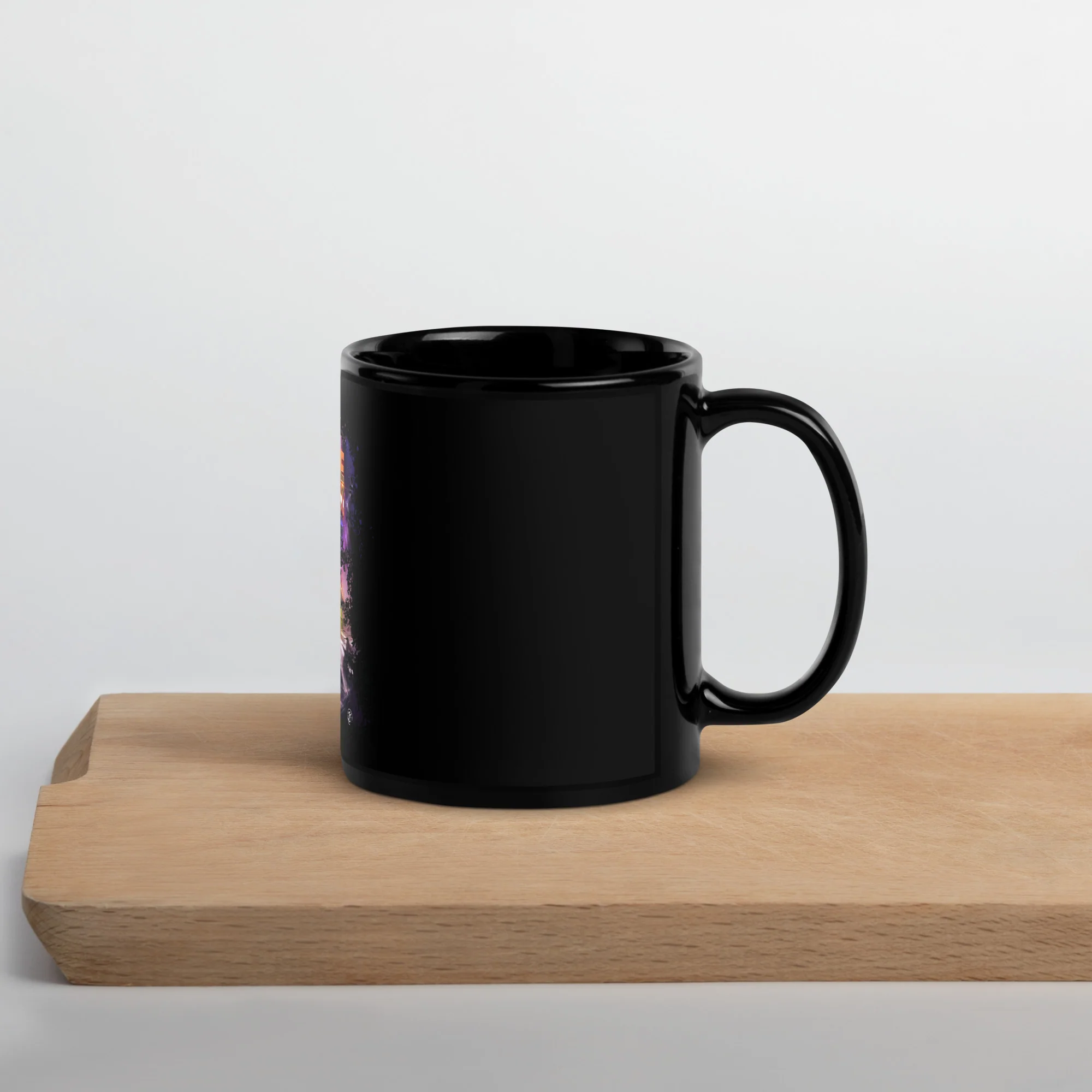 ABIDAN'S ALBUM - MY THRONE MY WISDOM - BLACK GLOSSY MUG - Image 3