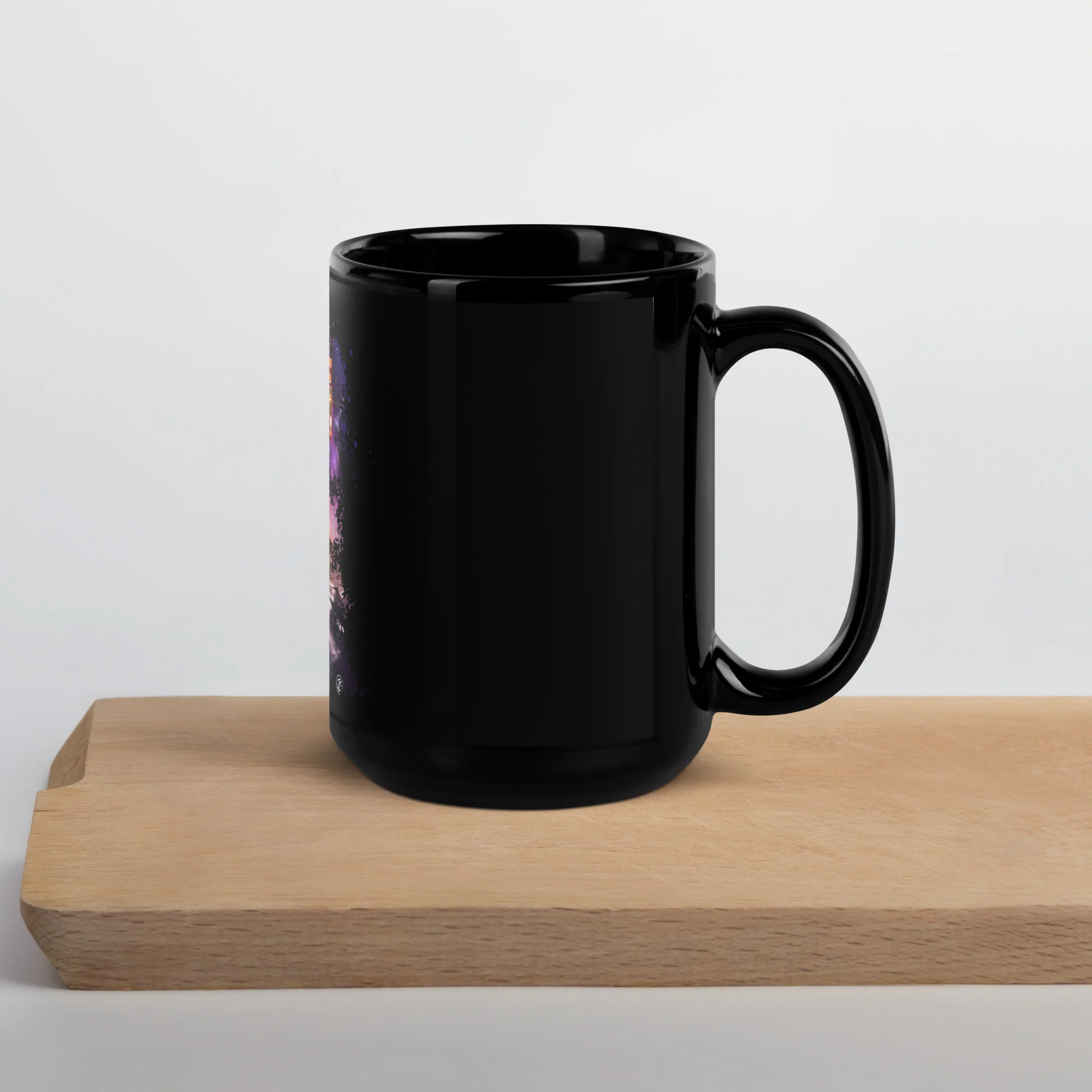 ABIDAN'S ALBUM - MY THRONE MY WISDOM - BLACK GLOSSY MUG - Image 6