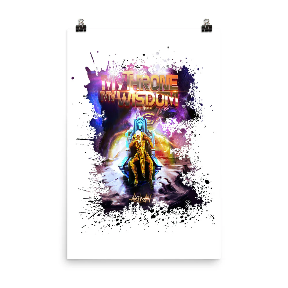 ABIDAN'S ALBUM - MY THRONE MY WISDOM - PHOTO PAPER POSTER - Image 4