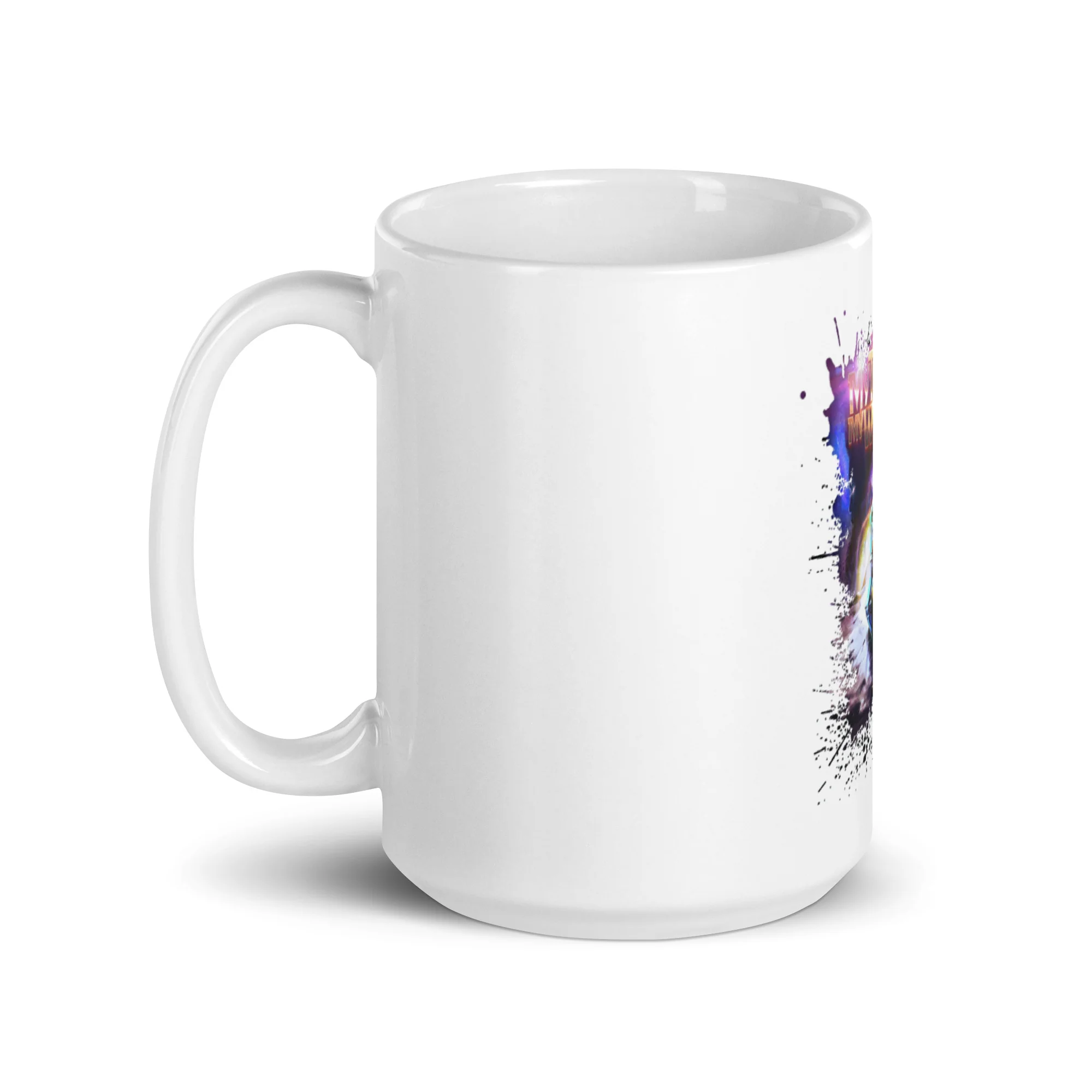 ABIDAN'S ALBUM - MY THRONE MY WISDOM - WHITE GLOSSY MUG - Image 5