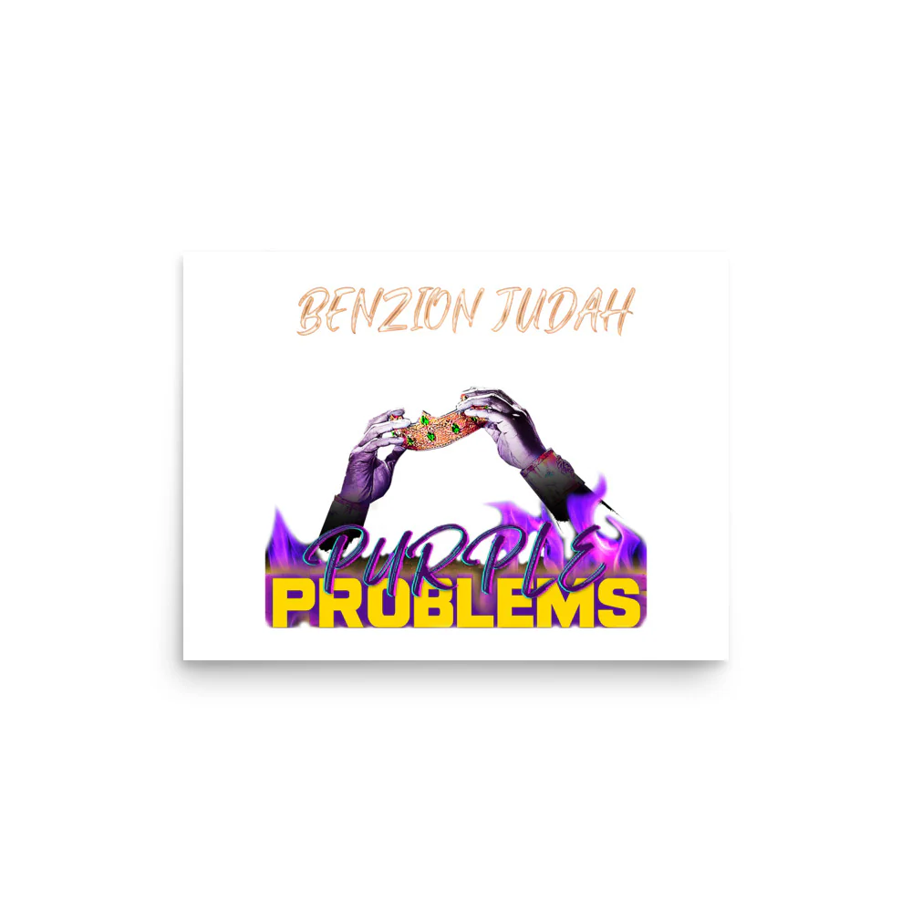 BENZION JUDAH - PURPLE PROBLEMS ALBUM - PHOTO POSTER - Image 2