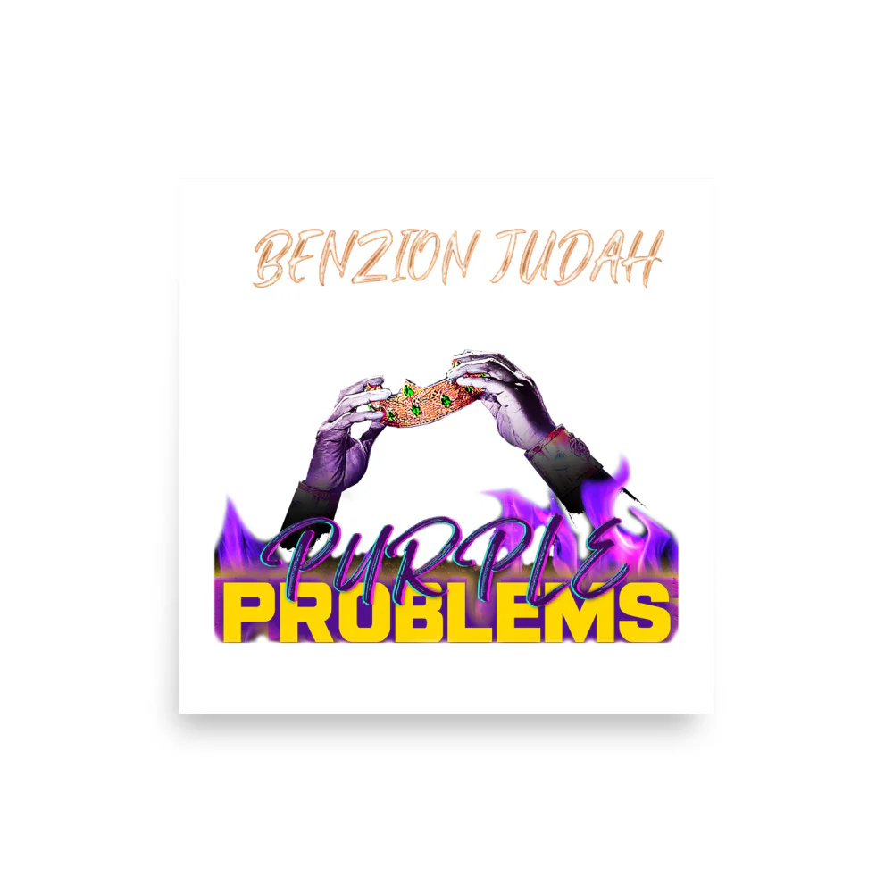 BENZION JUDAH - PURPLE PROBLEMS ALBUM - PHOTO POSTER - Image 5