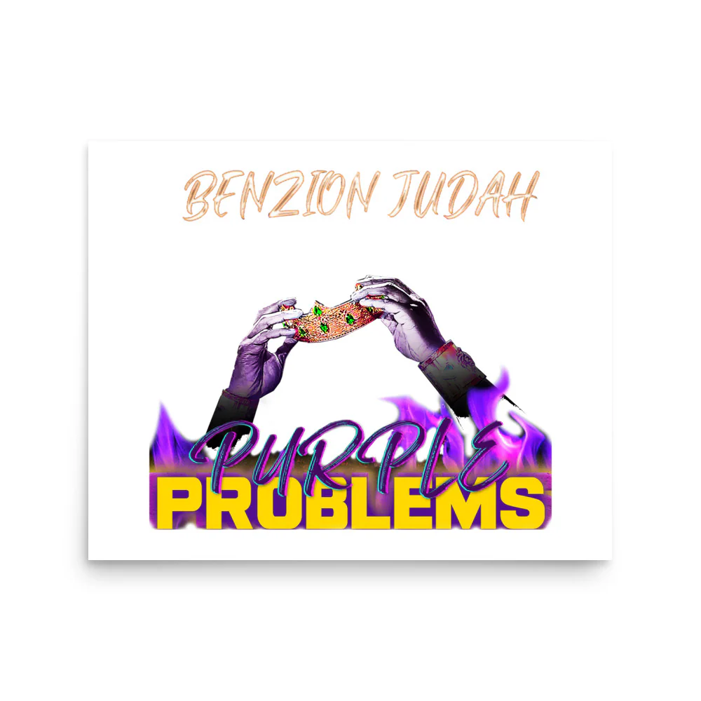 BENZION JUDAH - PURPLE PROBLEMS ALBUM - PHOTO POSTER - Image 6