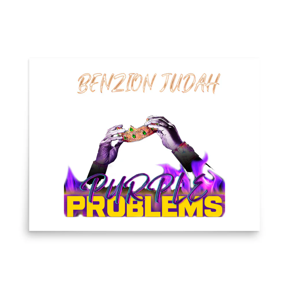 BENZION JUDAH - PURPLE PROBLEMS ALBUM - PHOTO POSTER - Image 8