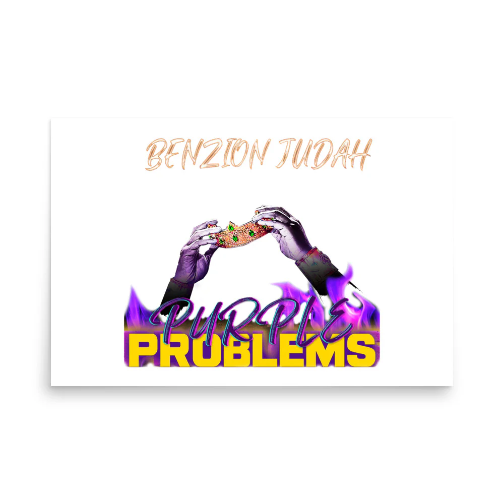 BENZION JUDAH - PURPLE PROBLEMS ALBUM - PHOTO POSTER - Image 9