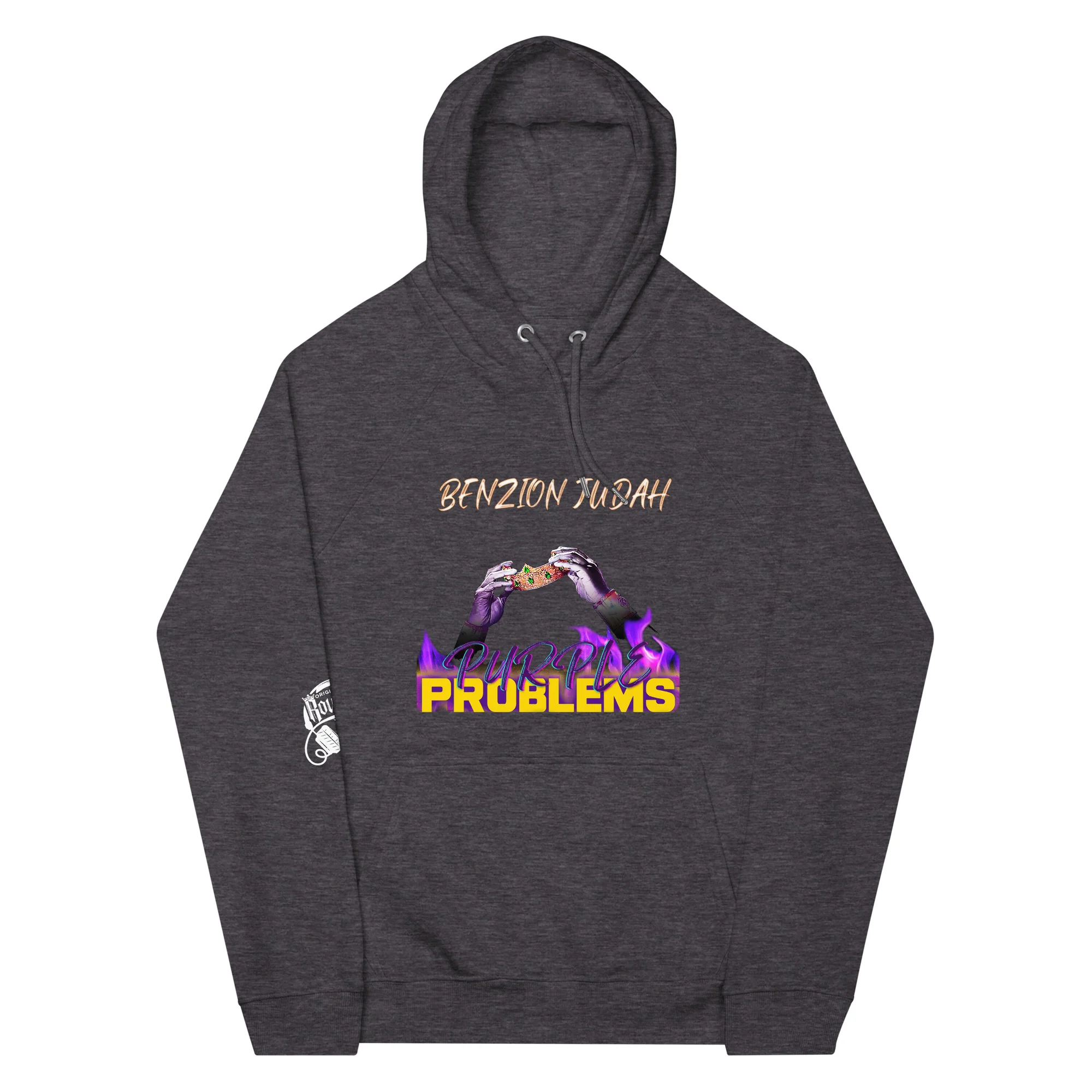 BENZION JUDAH - PURPLE PROBLEMS - HOODIE (MULTI-COLOR) - Image 3
