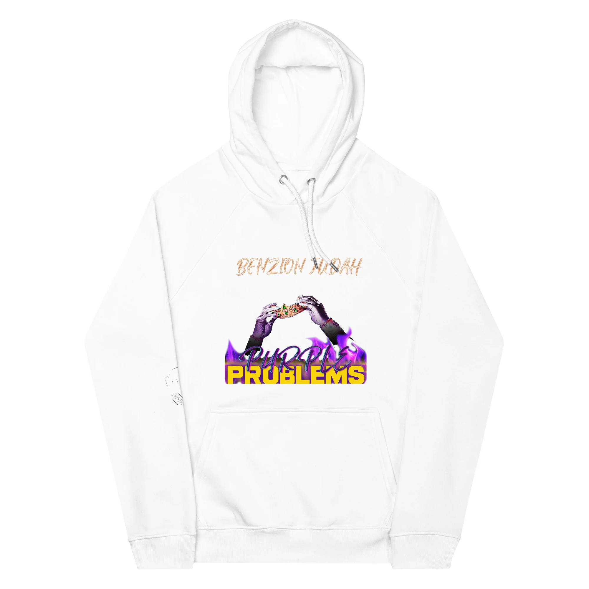BENZION JUDAH - PURPLE PROBLEMS - HOODIE (MULTI-COLOR) - Image 6