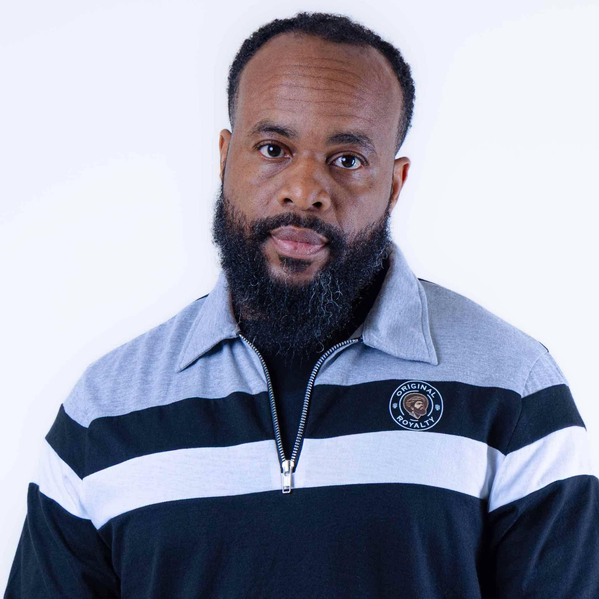 OR STRIPED QUARTER ZIP POLO - Image 3