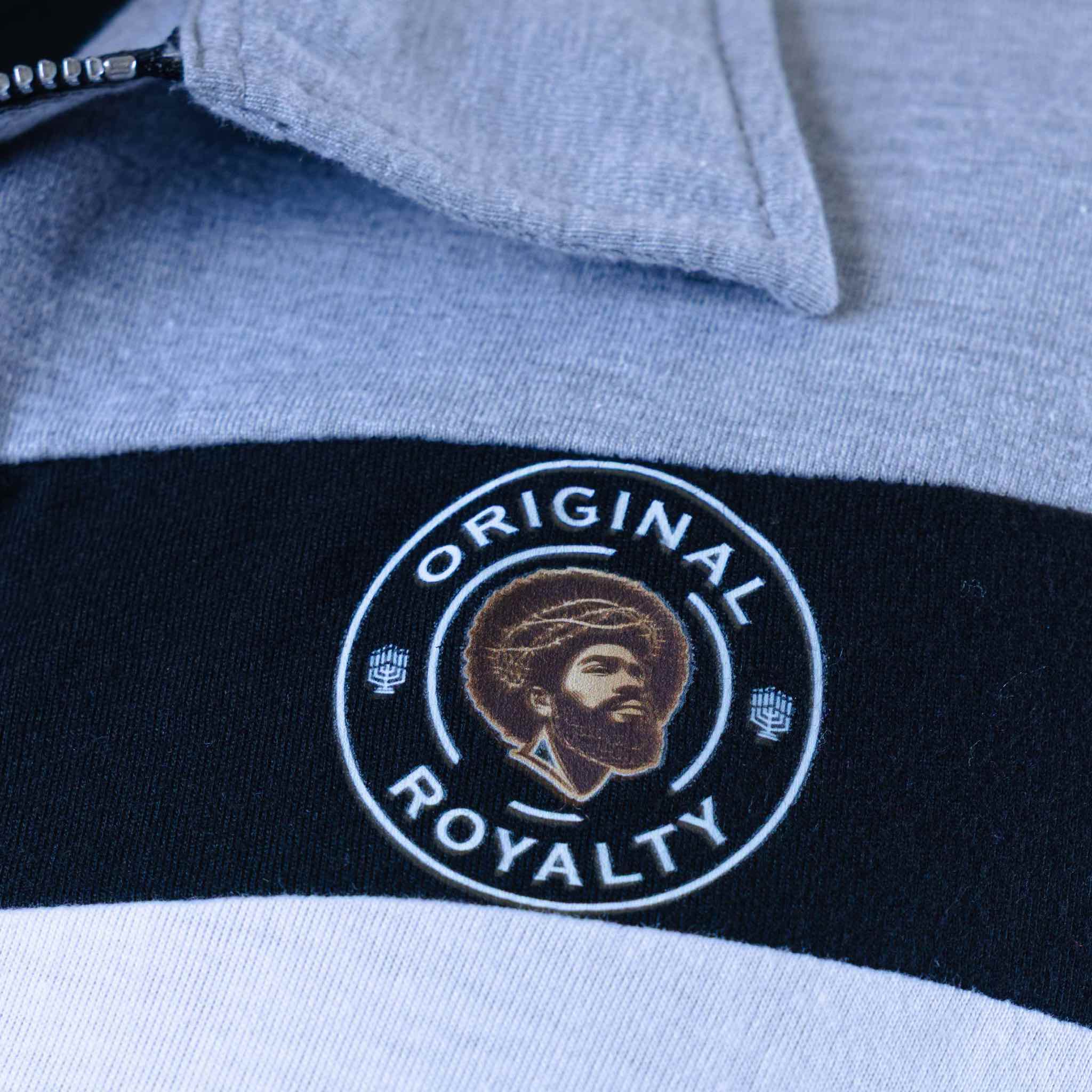 OR STRIPED QUARTER ZIP POLO - Image 4
