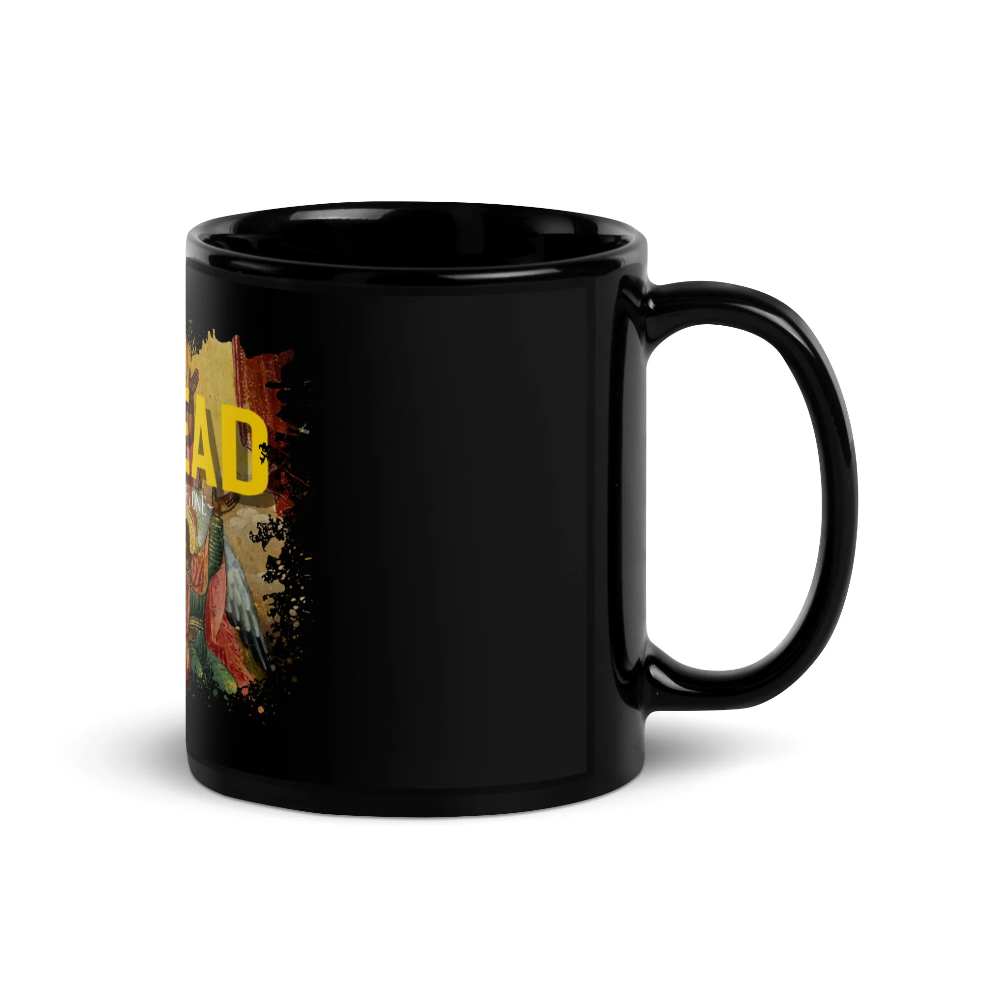 GODHEAD - THESE THREE ARE ONE ALBUM - BLACK GLOSSY MUG - Image 3