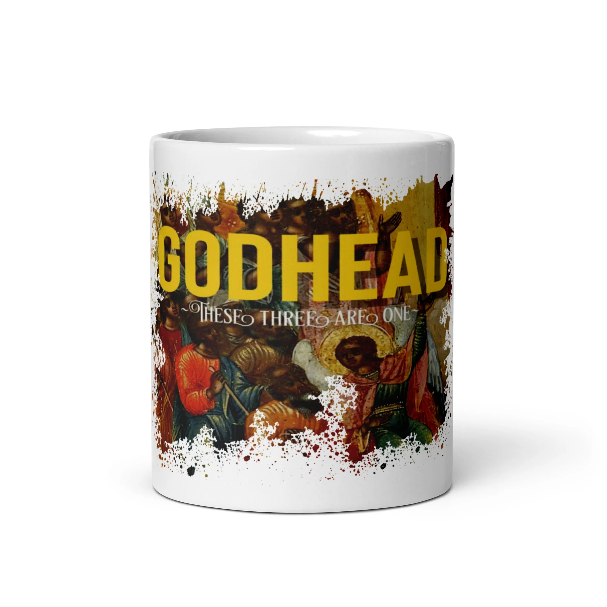 GODHEAD - THESE THREE ARE ONE ALBUM - WHITE GLOSSY MUG - Image 3