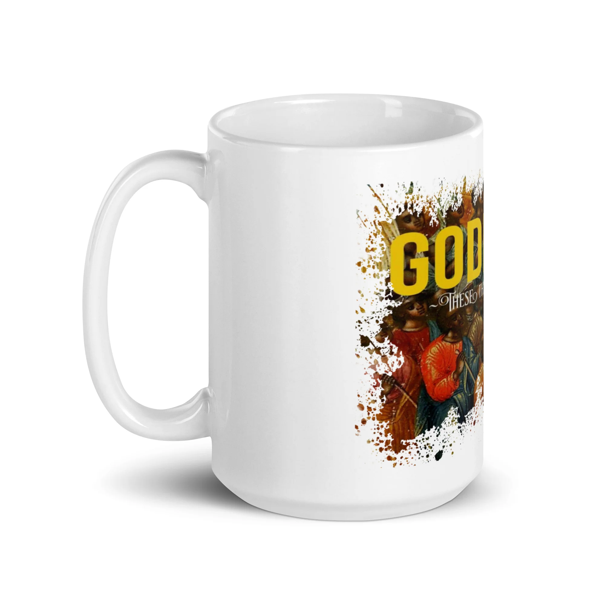 GODHEAD - THESE THREE ARE ONE ALBUM - WHITE GLOSSY MUG - Image 5