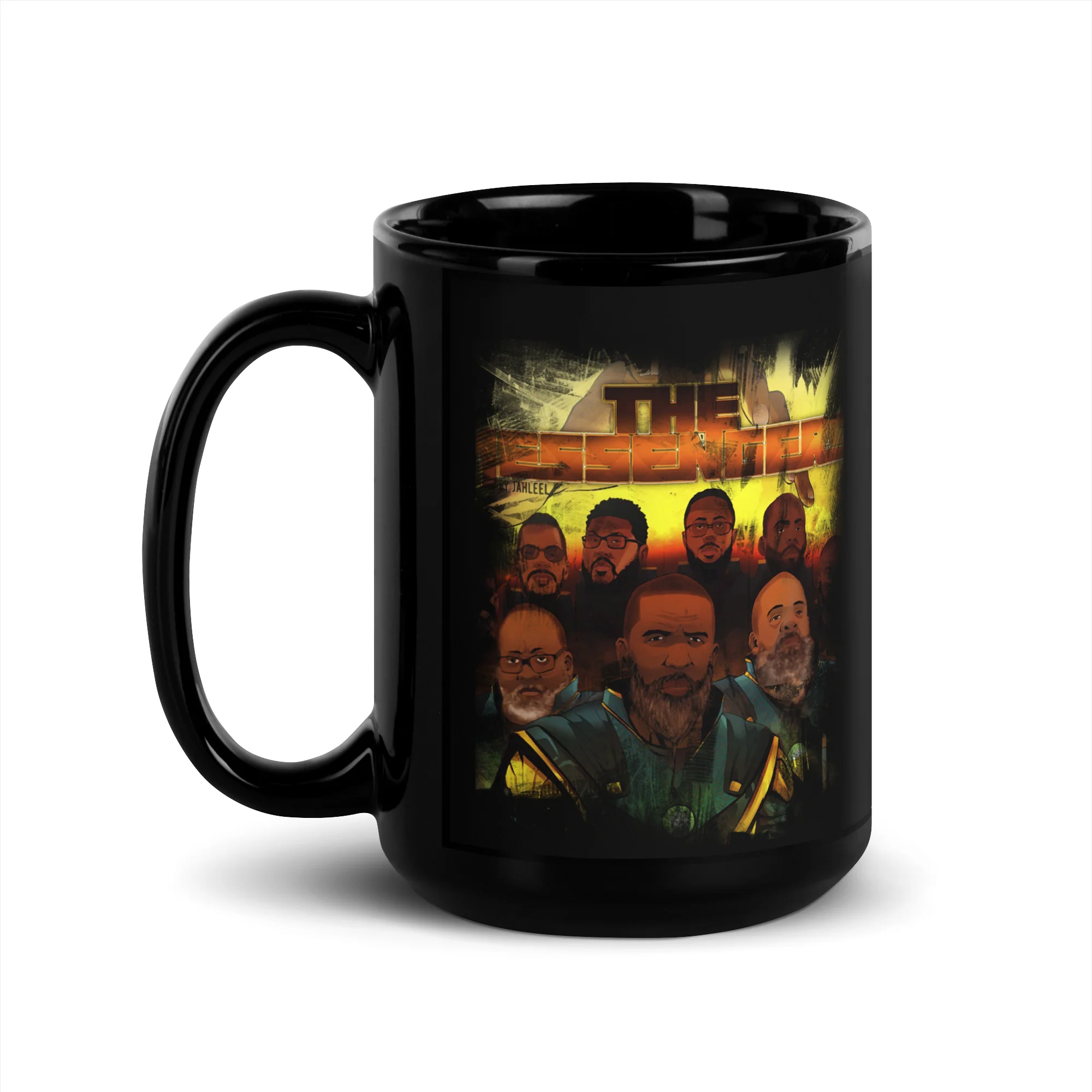 JAHLEEL MUSIC - THE MESSENGERS ALBUM - BLACK GLOSSY MUG - Image 4