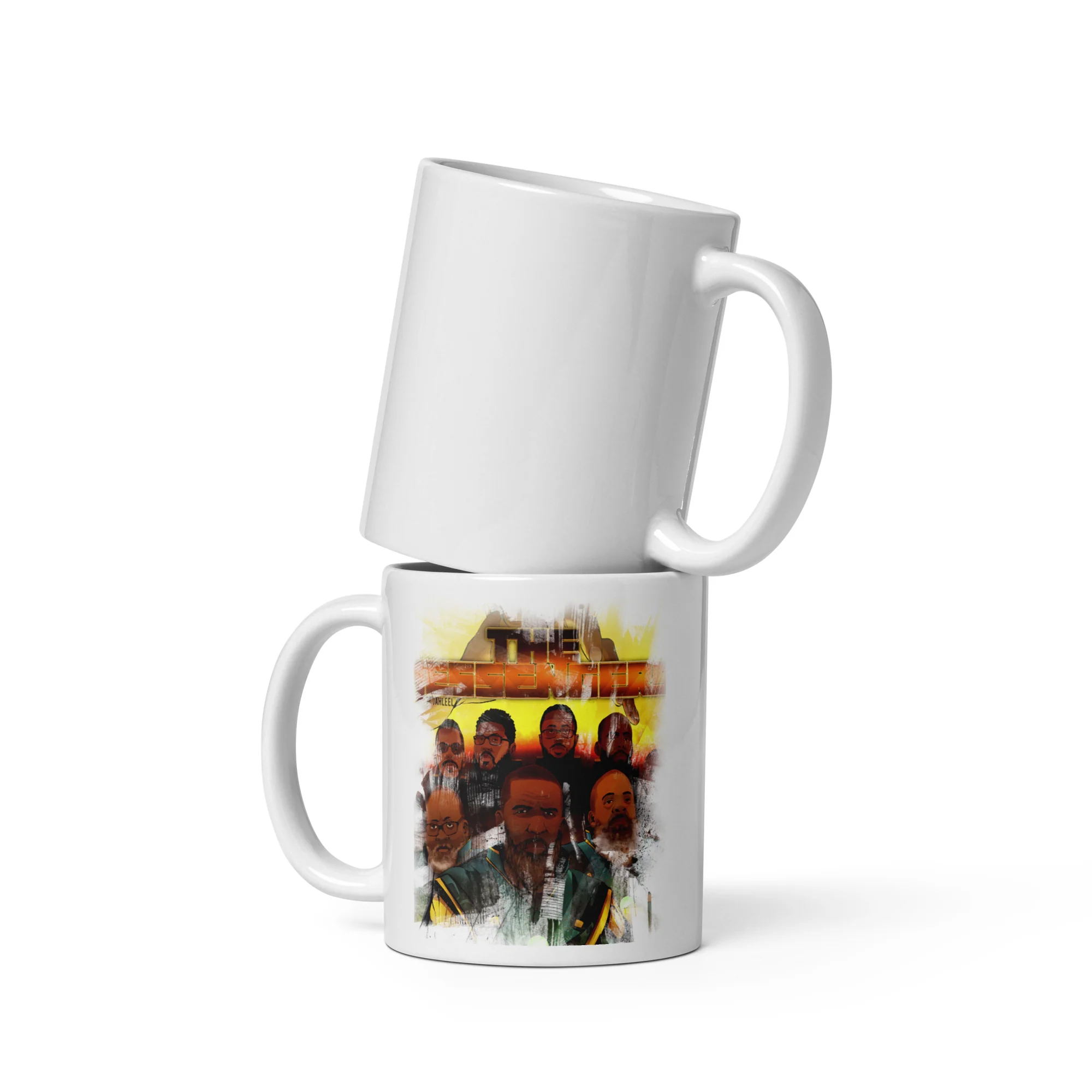 JAHLEEL MUSIC - THE MESSENGERS ALBUM - WHITE GLOSSY MUG - Image 2