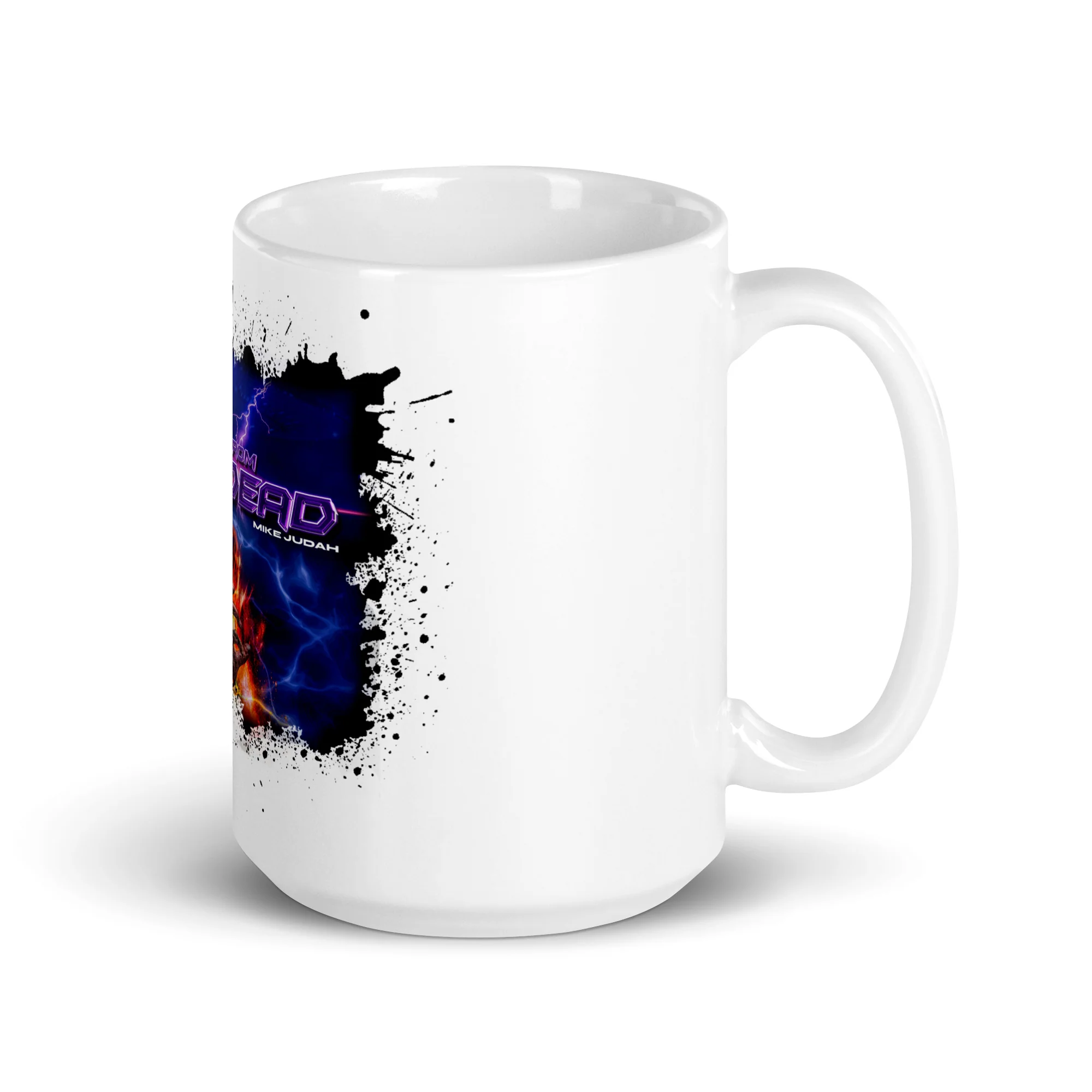 MIKE JUDAH - BACK FROM THE DEAD ALBUM - WHITE GLOSSY MUG - Image 4