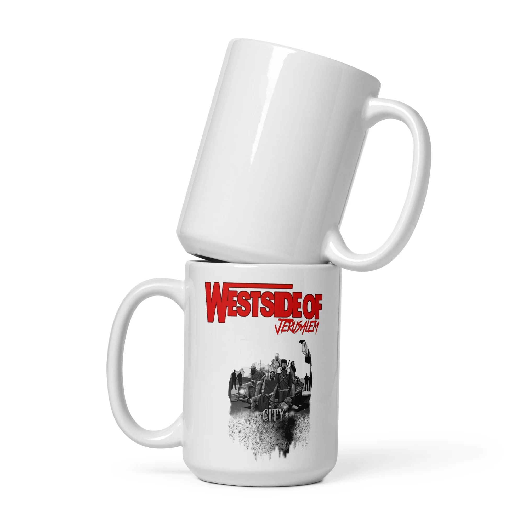 SIN CITY SAINTS - WEST OF JERUSALEM ALBUM - WHITE GLOSSY MUG