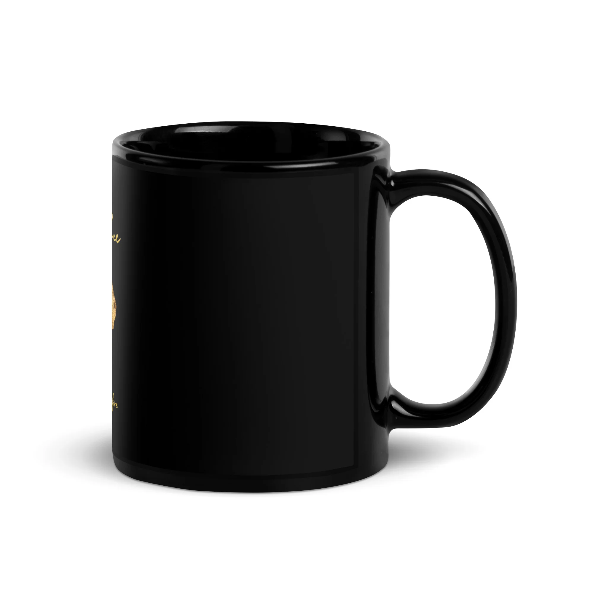 SISTER ZEE - THROUGH THE FIRE - BLACK GLOSSY MUG - Image 3