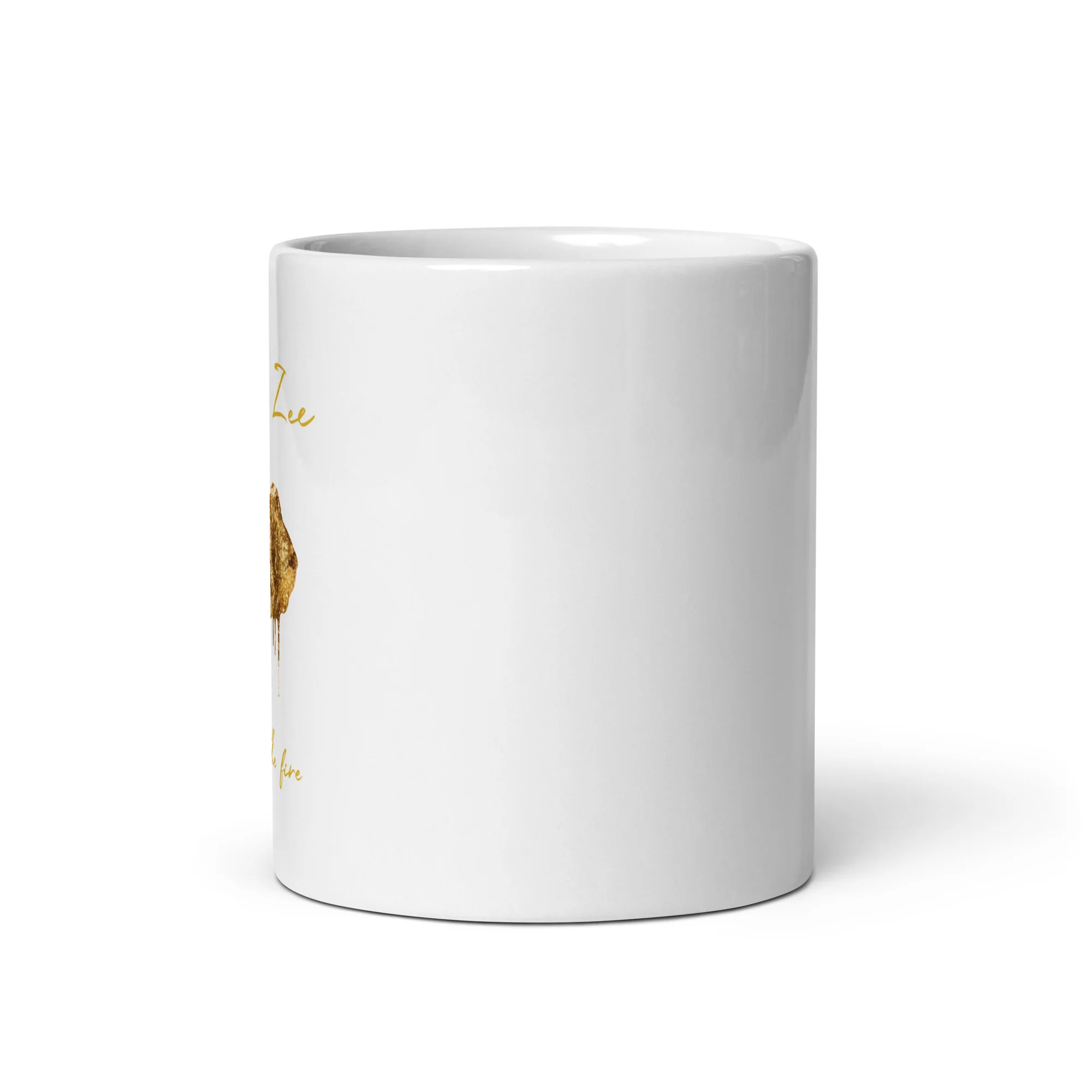 SISTER ZEE - THROUGH THE FIRE - WHITE GLOSSY MUG - Image 3