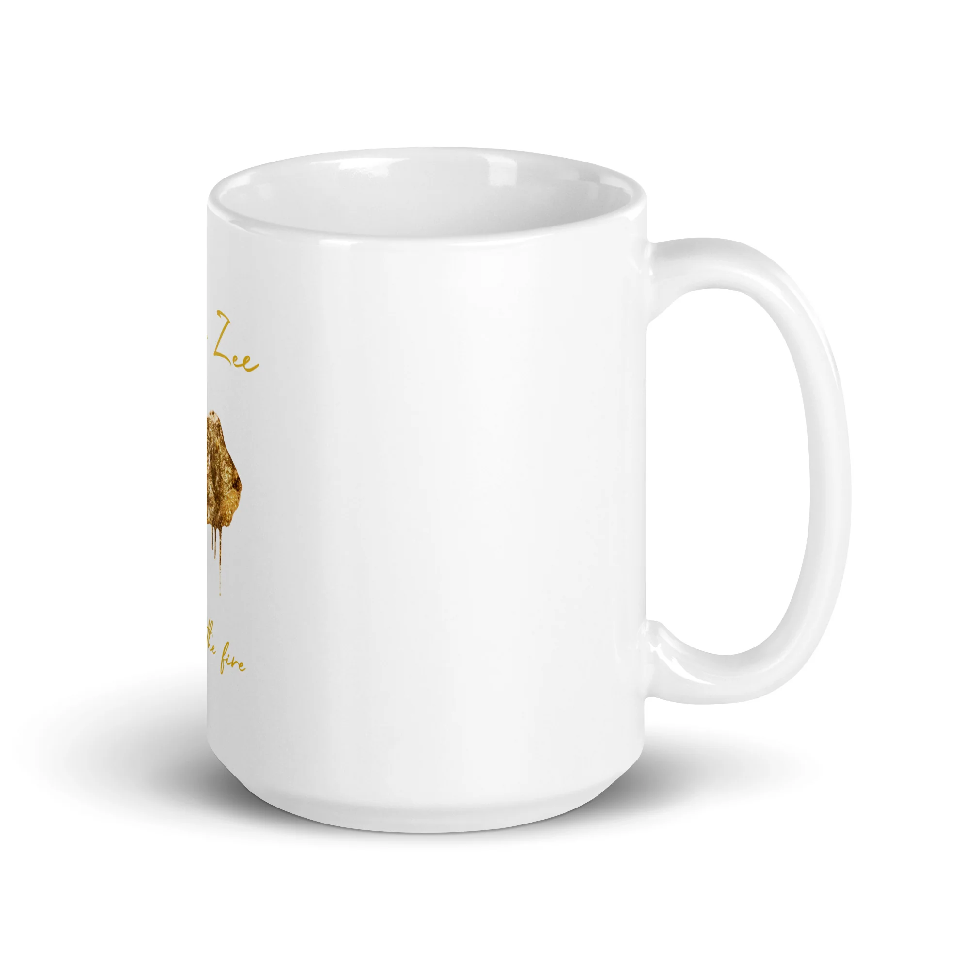 SISTER ZEE - THROUGH THE FIRE - WHITE GLOSSY MUG - Image 4