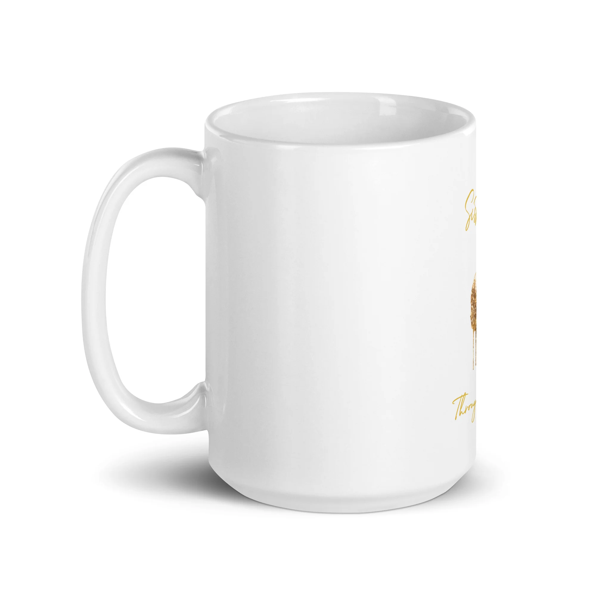 SISTER ZEE - THROUGH THE FIRE - WHITE GLOSSY MUG - Image 5