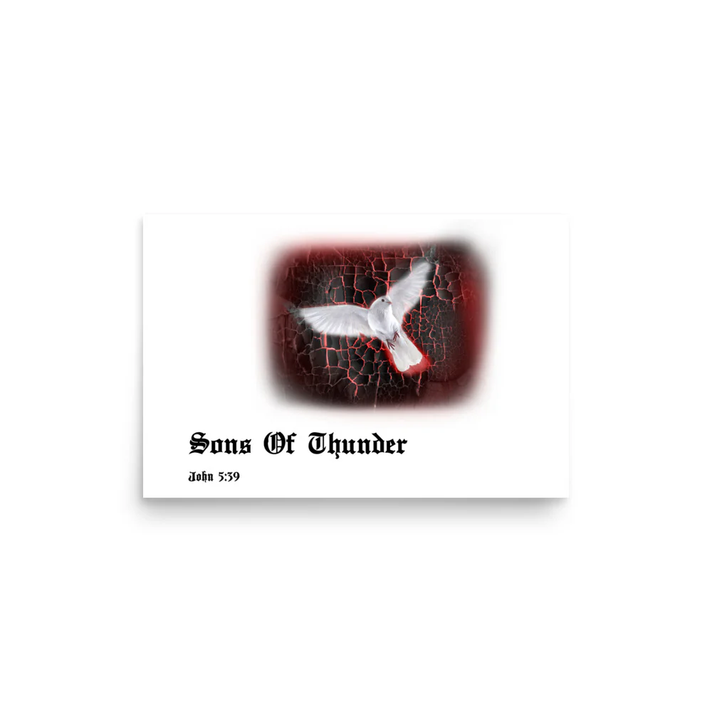 SONS OF THUNDER - JOHN 5:39 ALBUM - PHOTO PAPER POSTER - Image 3