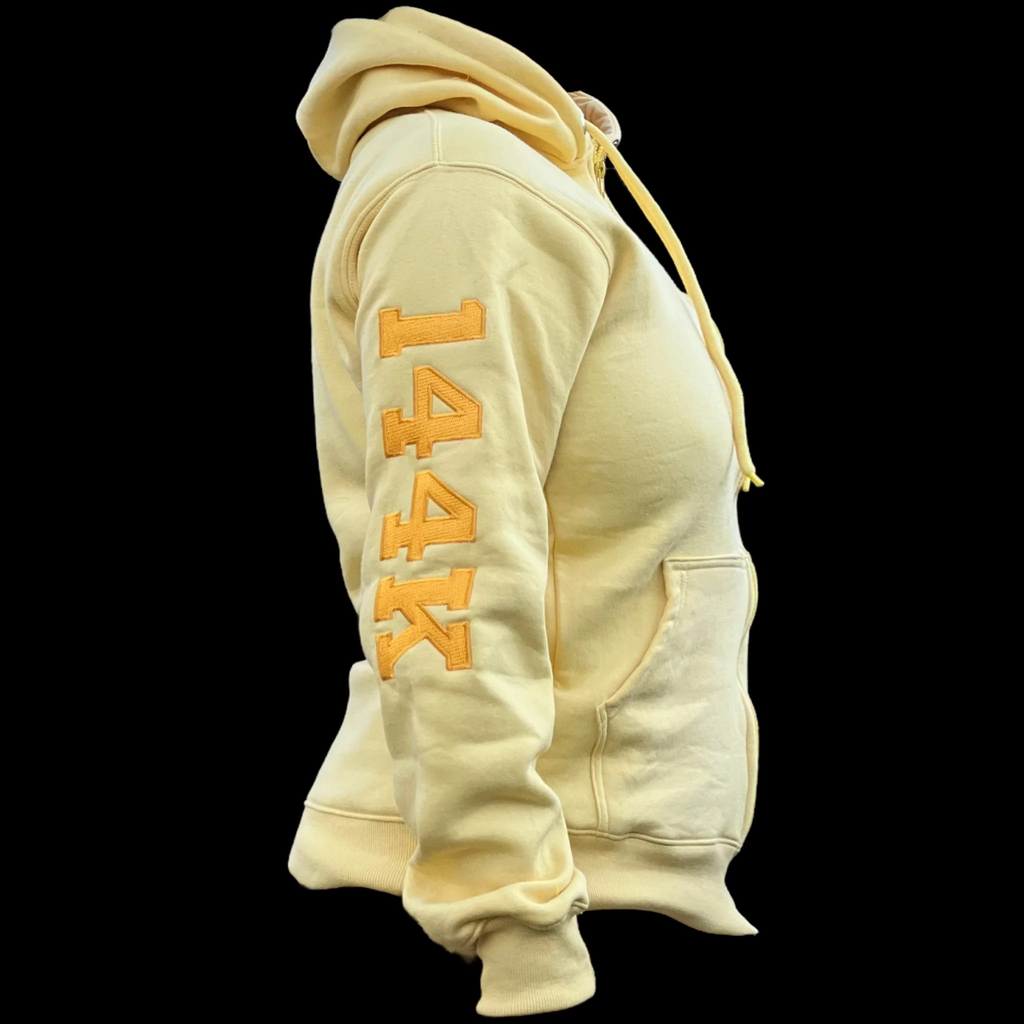 WOMEN'S ISRAEL EMBROIDED FRONT ZIPPER HOODED SWEATSHIRT - Image 5